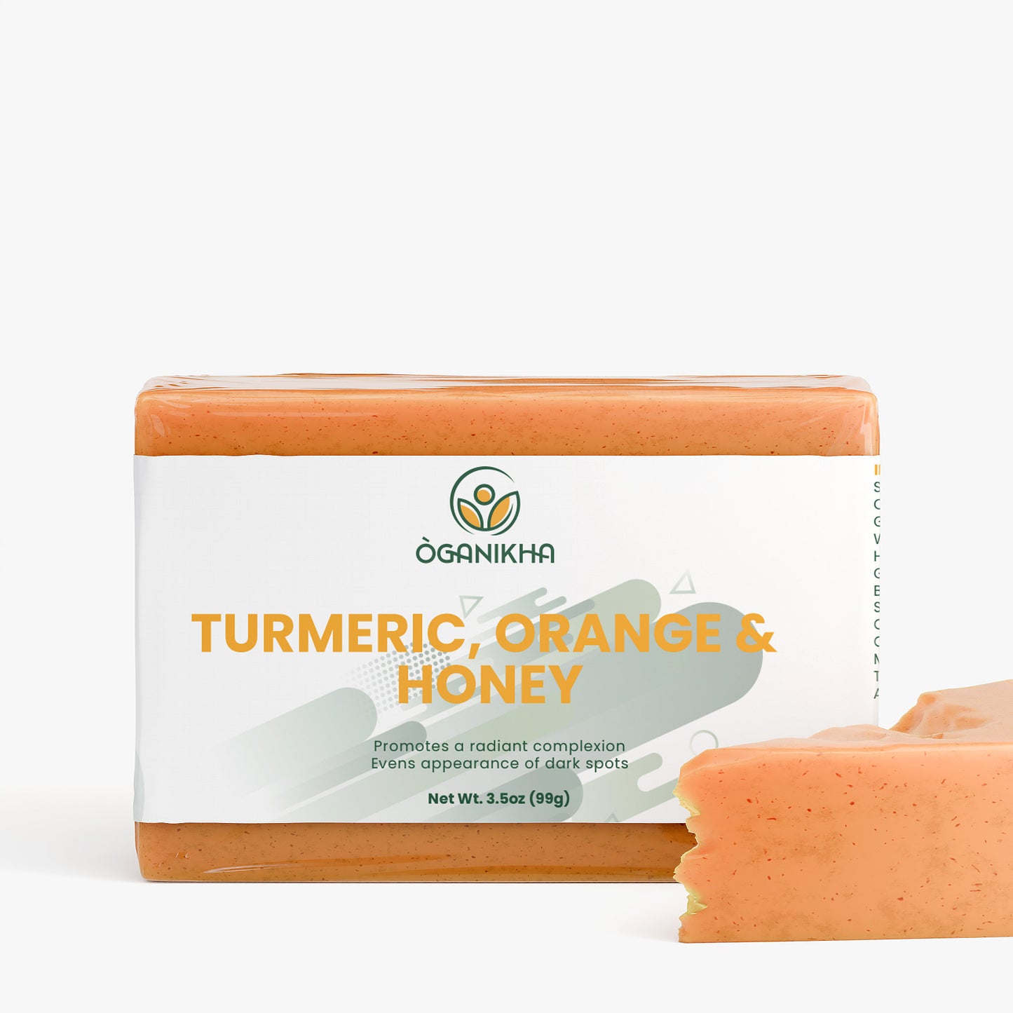 Natural & Organic Turmeric, Orange & Honey Soap Bar – Cold Process Skincare for Glowing Skin