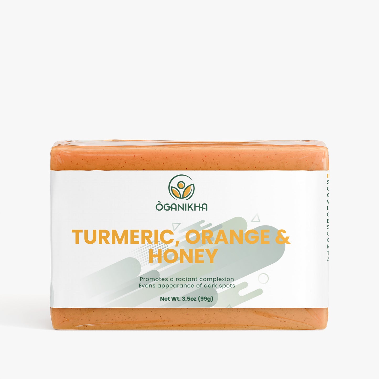 Natural & Organic Turmeric, Orange & Honey Soap Bar – Cold Process Skincare for Glowing Skin