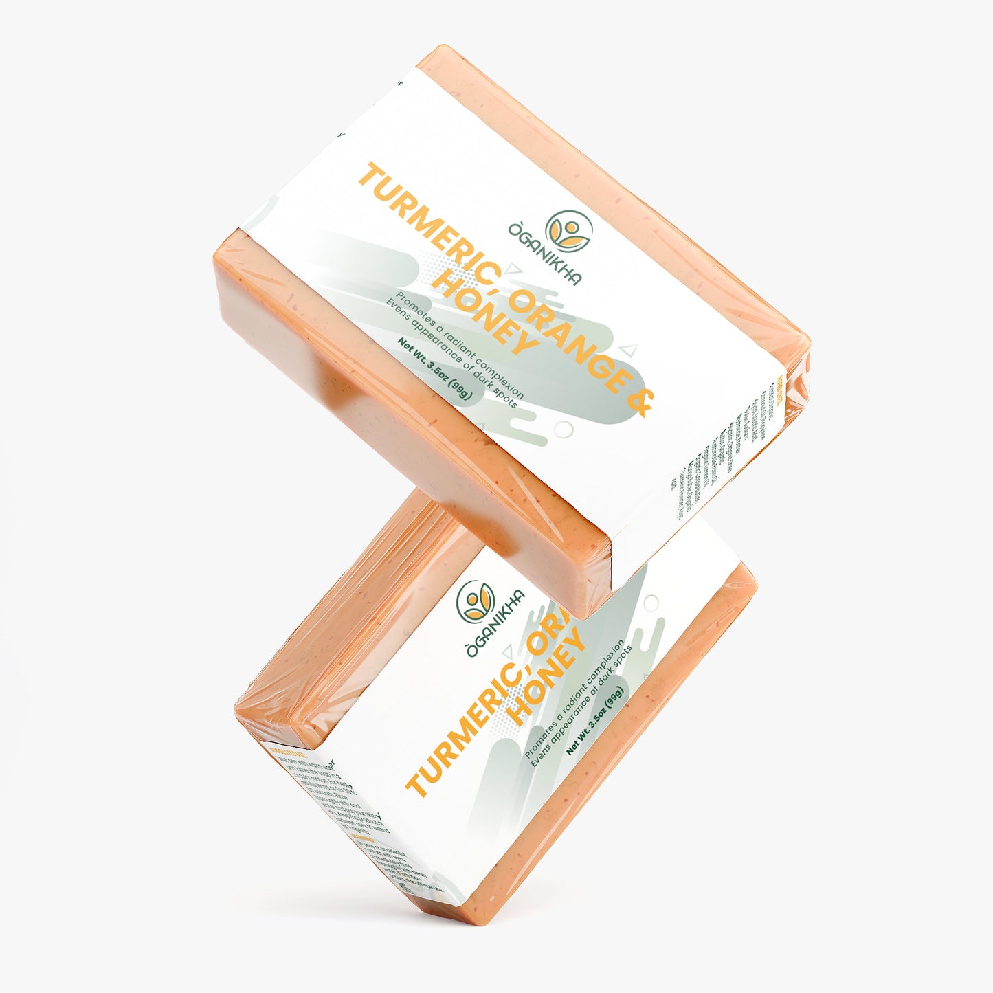 Natural & Organic Turmeric, Orange & Honey Soap Bar – Cold Process Skincare for Glowing Skin