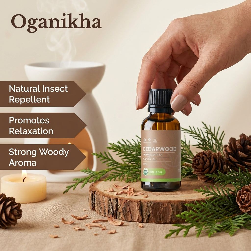 ÒGANIKHA Cedarwood Essential Oil (10ml)