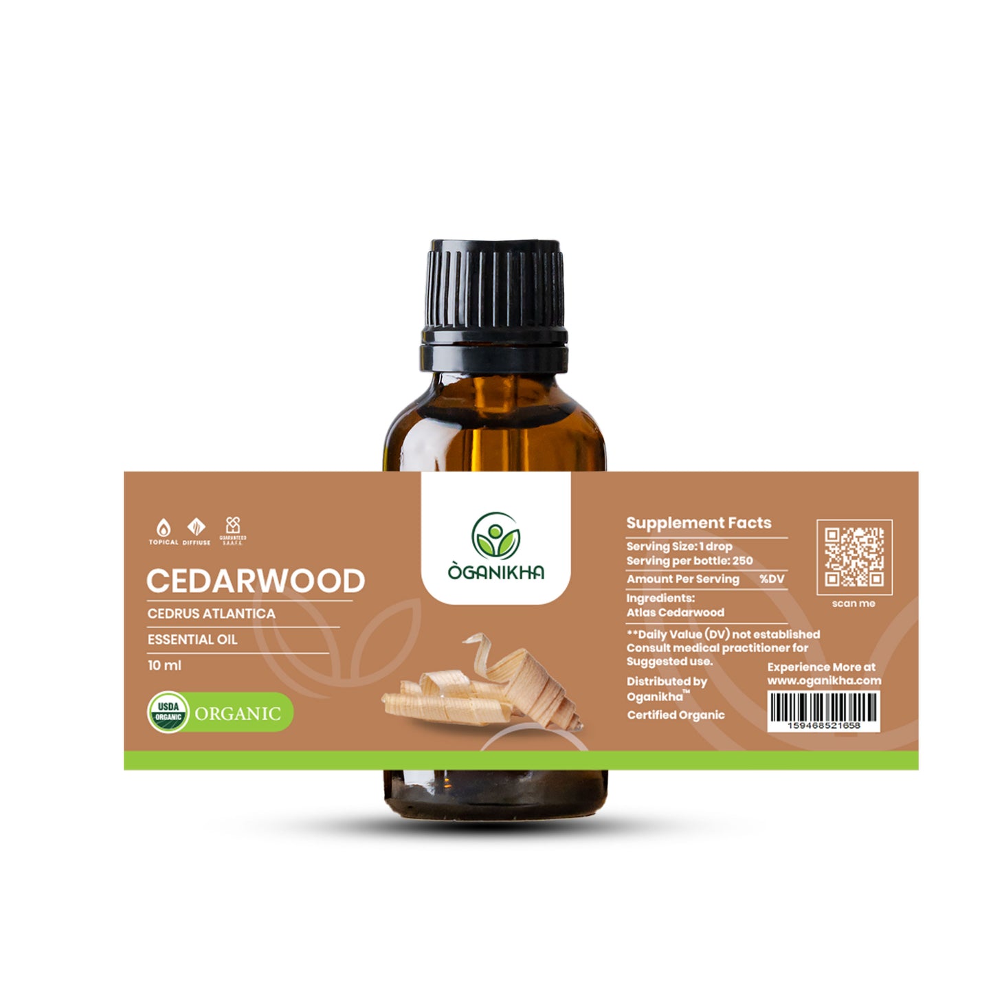 ÒGANIKHA Cedarwood Essential Oil (10ml)