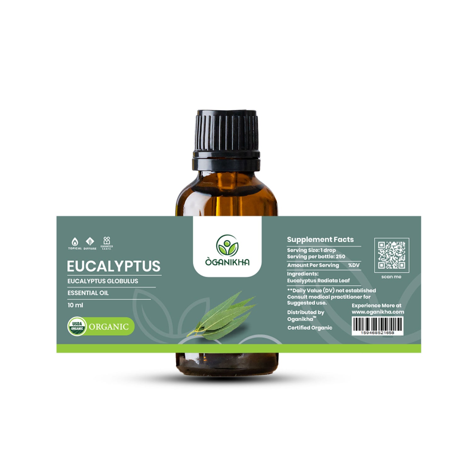 ÒGANIKHA Eucalyptus Essential Oil 10ml | Pure Herbal Oil