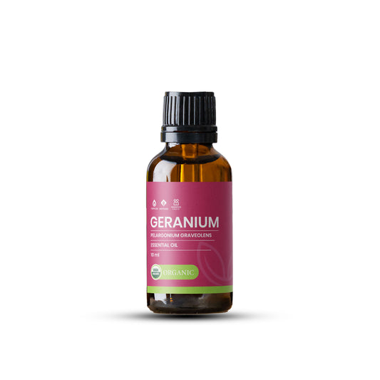 ÒGANIKHA Geranium Bourbon Essential Oil 10ml | Floral Essential Oil