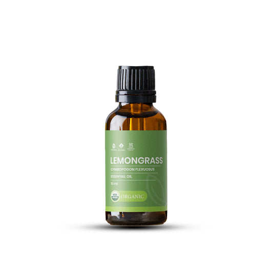 ÒGANIKHA Lemongrass Essential Oil – 10ml Fresh Citrus Aromatherapy Oil