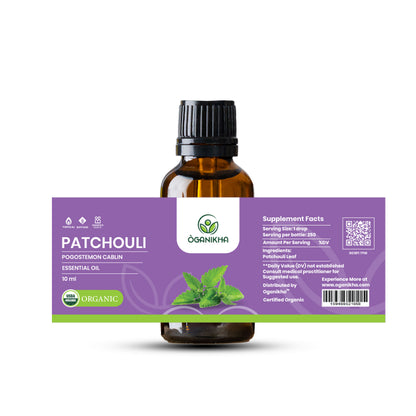 ÒGANIKHA Patchouli Dark Essential Oil – 10ml Pure Aromatherapy Oil