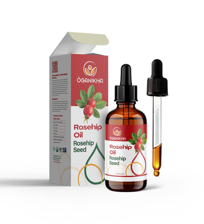 ÒGANIKHA Organic Rosehip Oil – 60ml Hydrating Skin & Hair Oil